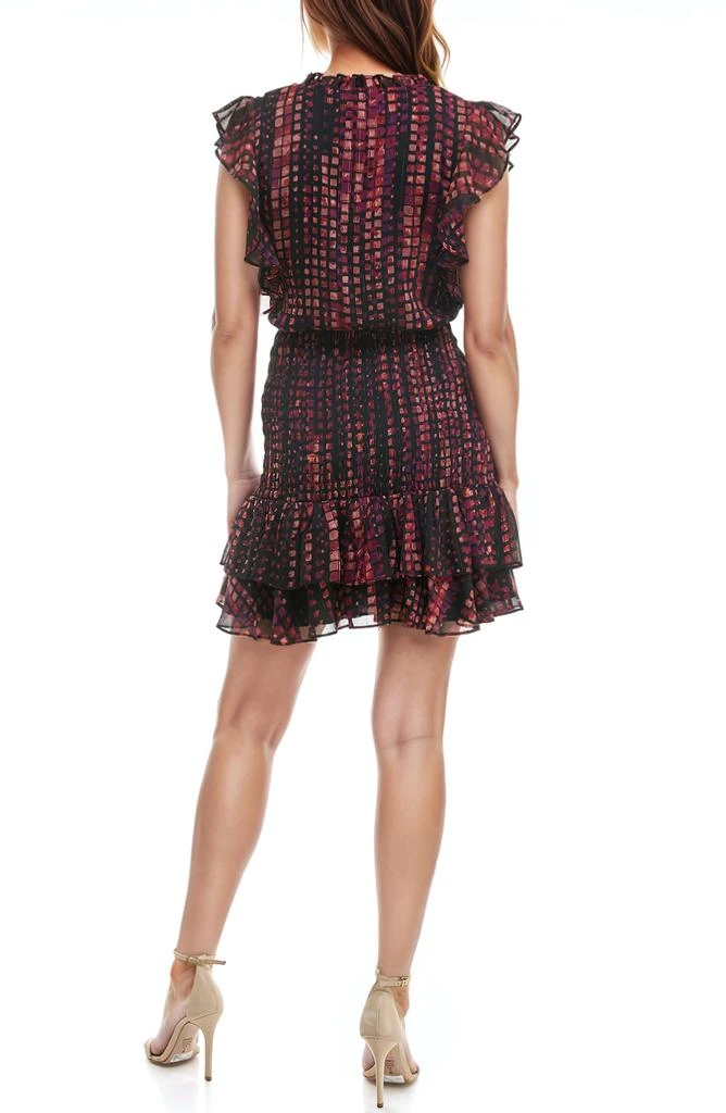 Socialite Floral Surplice V-Neck Flutter Sleeve Dress 2