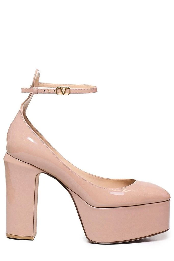 Valentino Tan-go Vlogo Plaque Platform Pumps 1