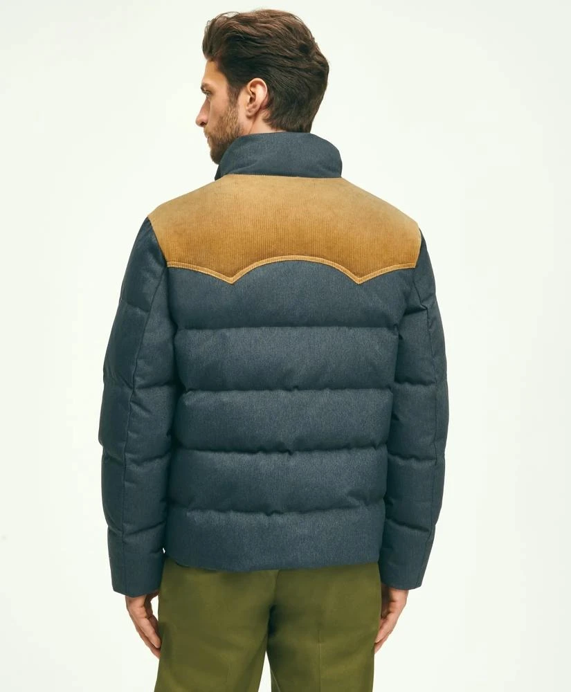 Brooks Brothers Down Denim Puffer Coat 3