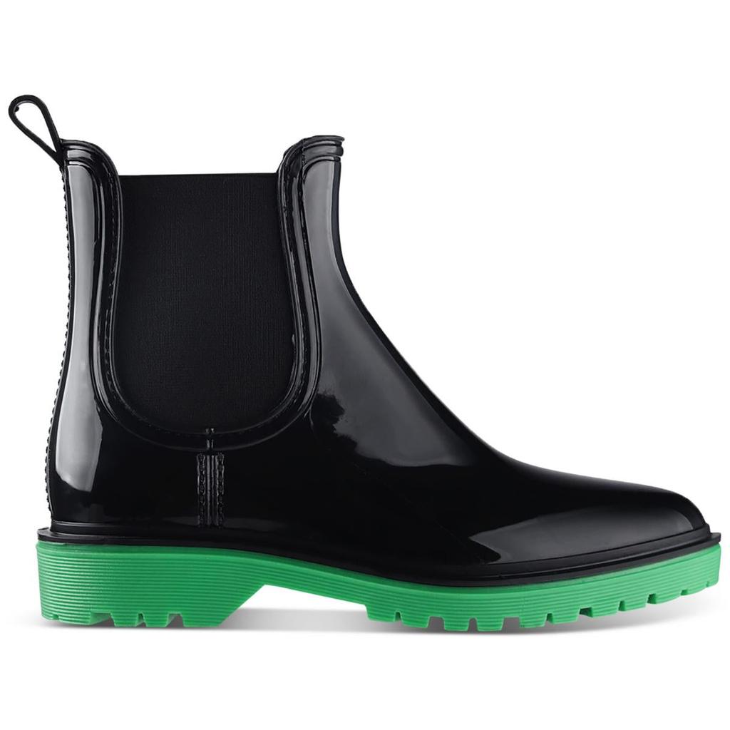 INC International Rylien Womens Patent Pull On Rain Boots