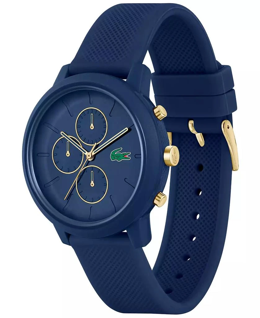 Lacoste Men's L 12.12. Chrono Blue Silicone Strap Watch 43mm 2