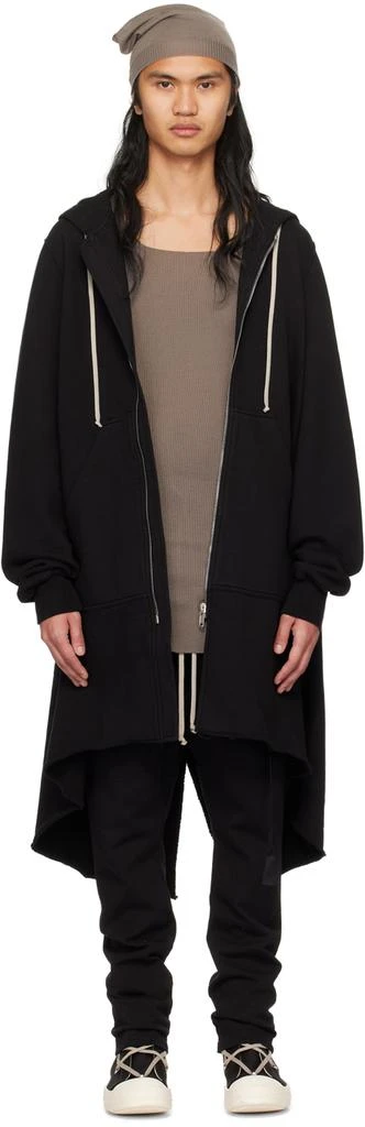 Rick Owens Black Fishtail Parka Jacket 1