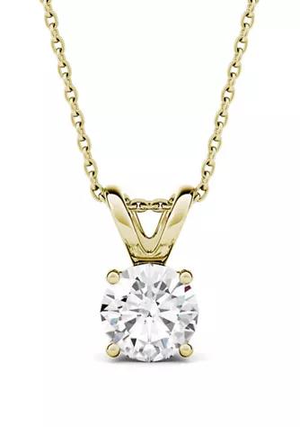 Charles & Colvard 1 ct. t.w. Moissanite Solitaire Pendant in 14k Yellow Gold