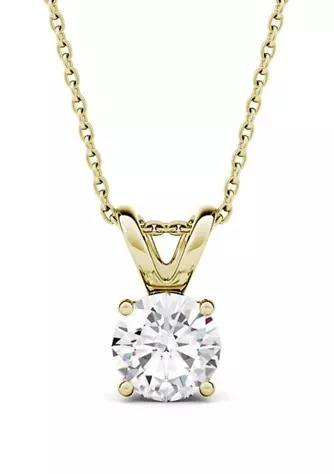 Charles & Colvard 1 ct. t.w. Moissanite Solitaire Pendant in 14k Yellow Gold 1
