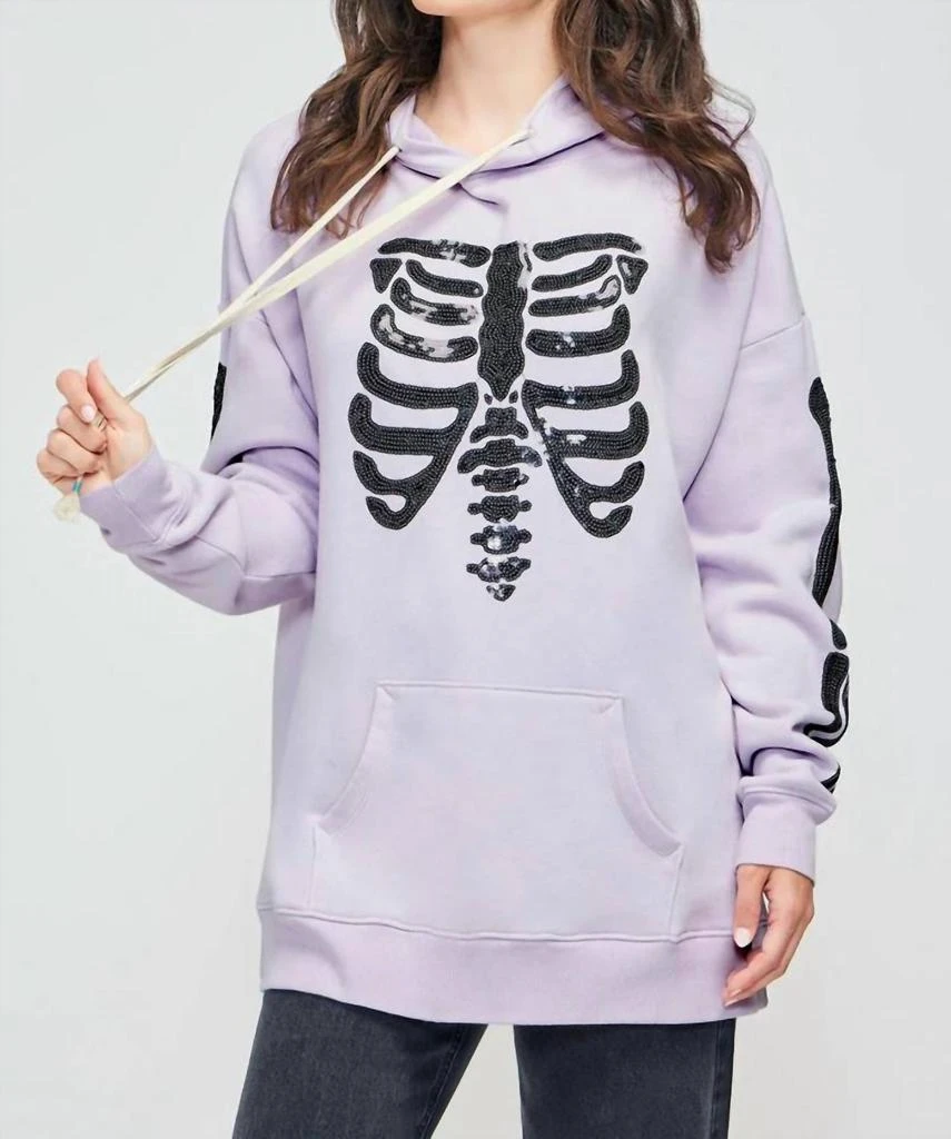 Wildfox Wildfox - Rockstar Ribcage Road-trip Hoodie 4