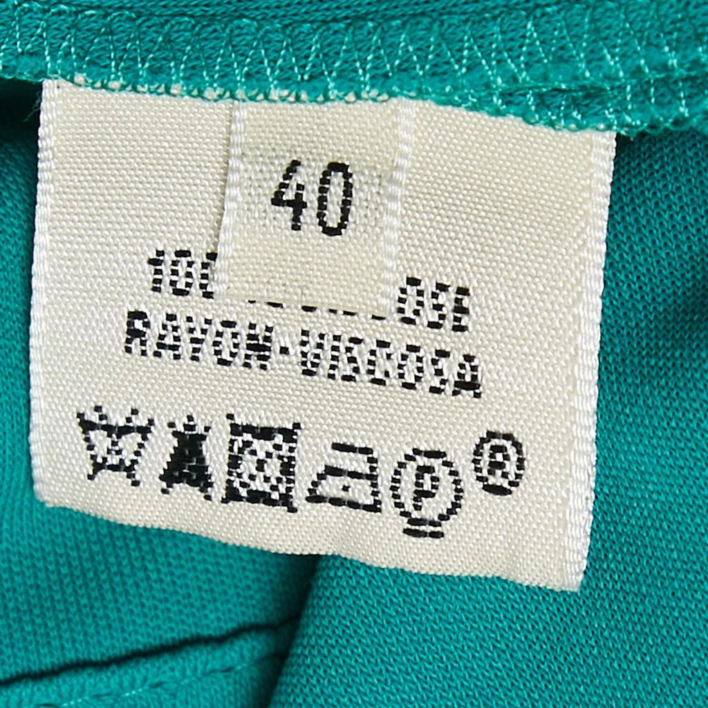 Hermes Hermes Green Jersey Belted Top M 5