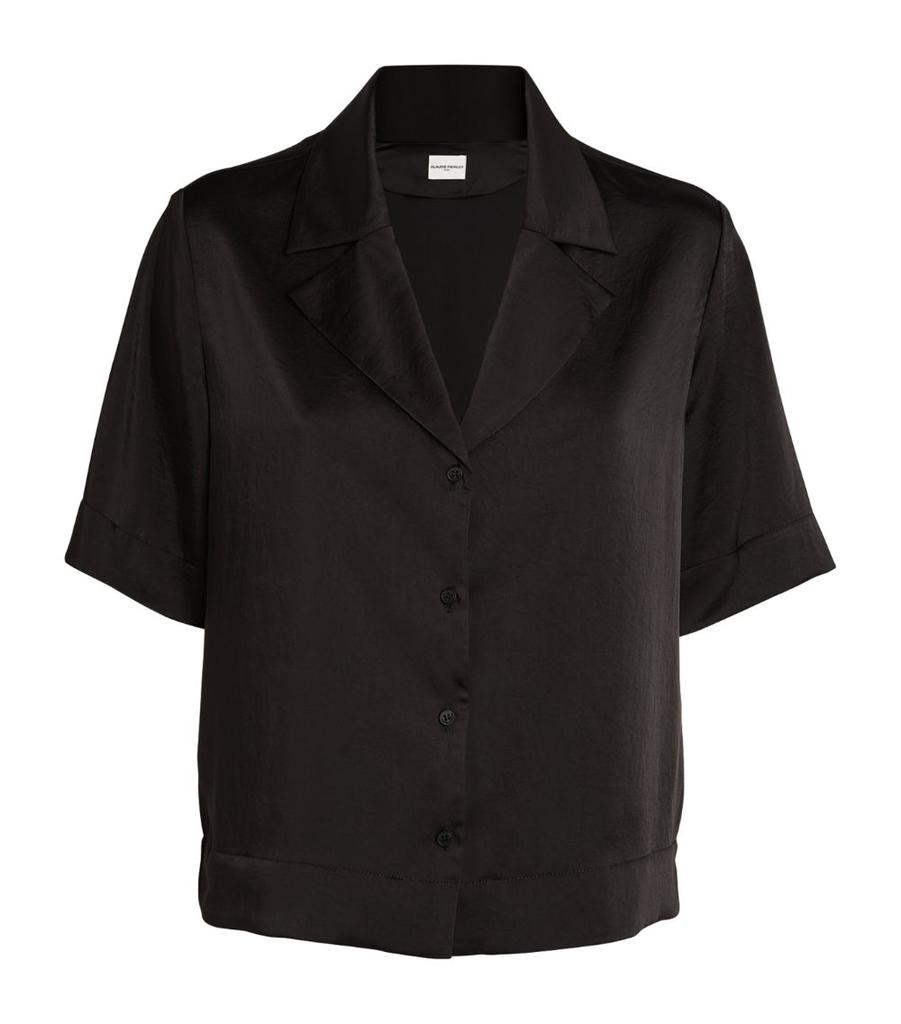 Claudie Pierlot Satin Bowling Shirt