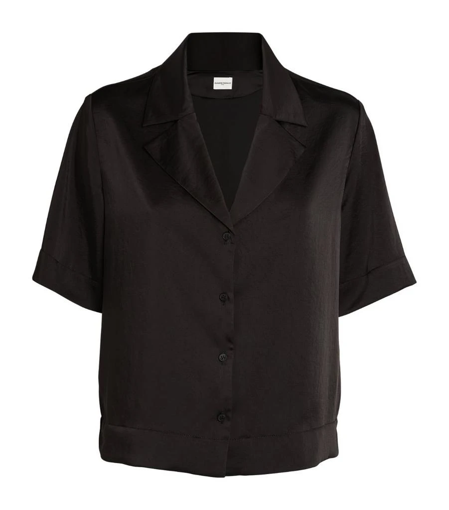 Claudie Pierlot Satin Bowling Shirt 1