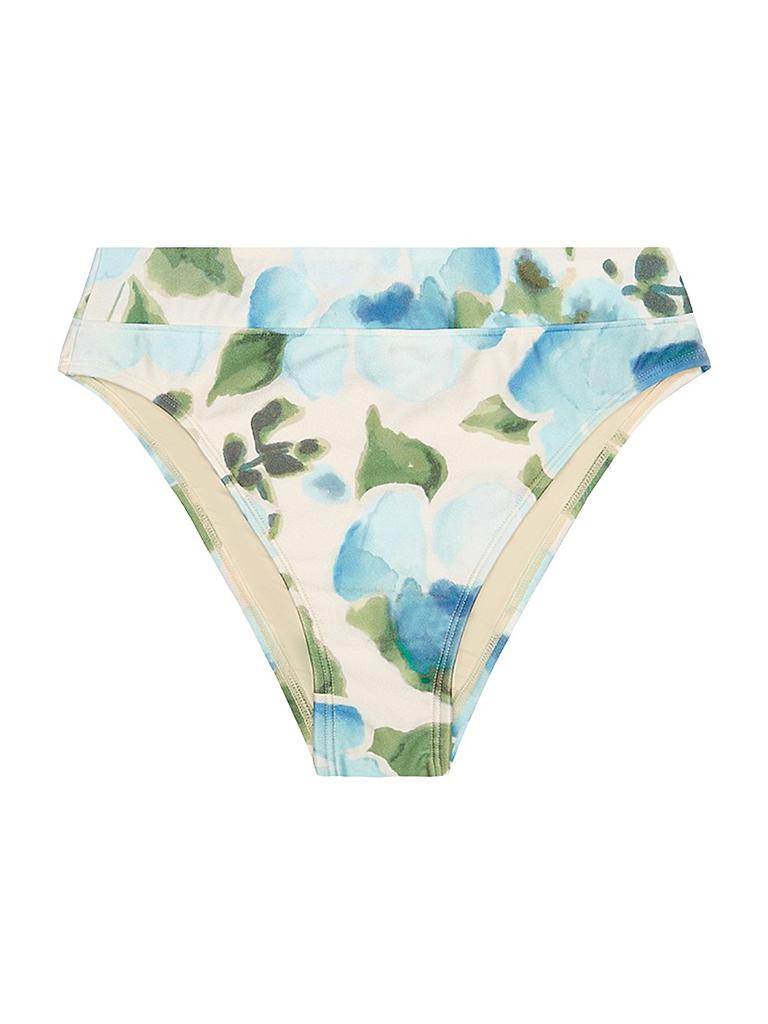Peony Floral Mid High-Cut Bikini Bottom