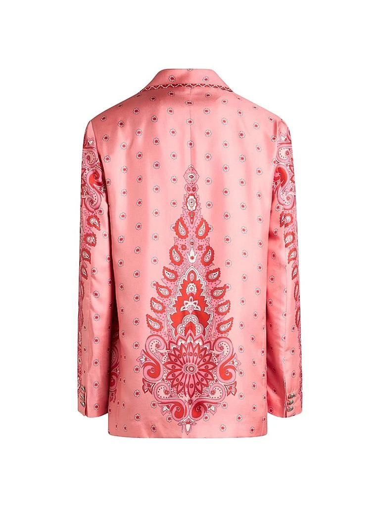 ETRO Medallion Silk Twill Boyfriend Blazer 3