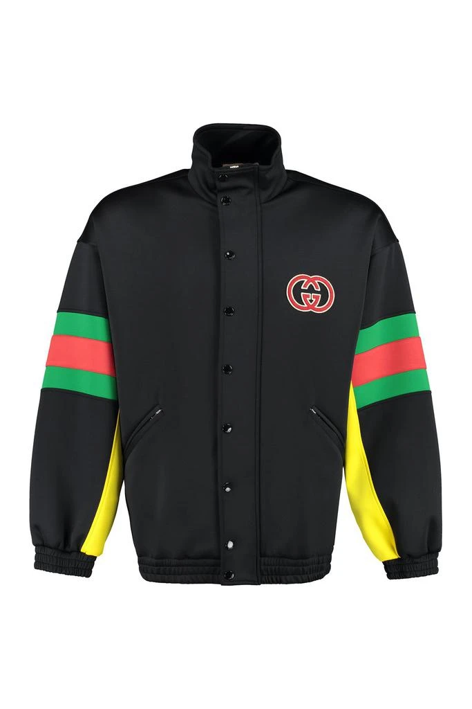 Gucci Gucci Logo Patch Detail Buttoned Jacket 1