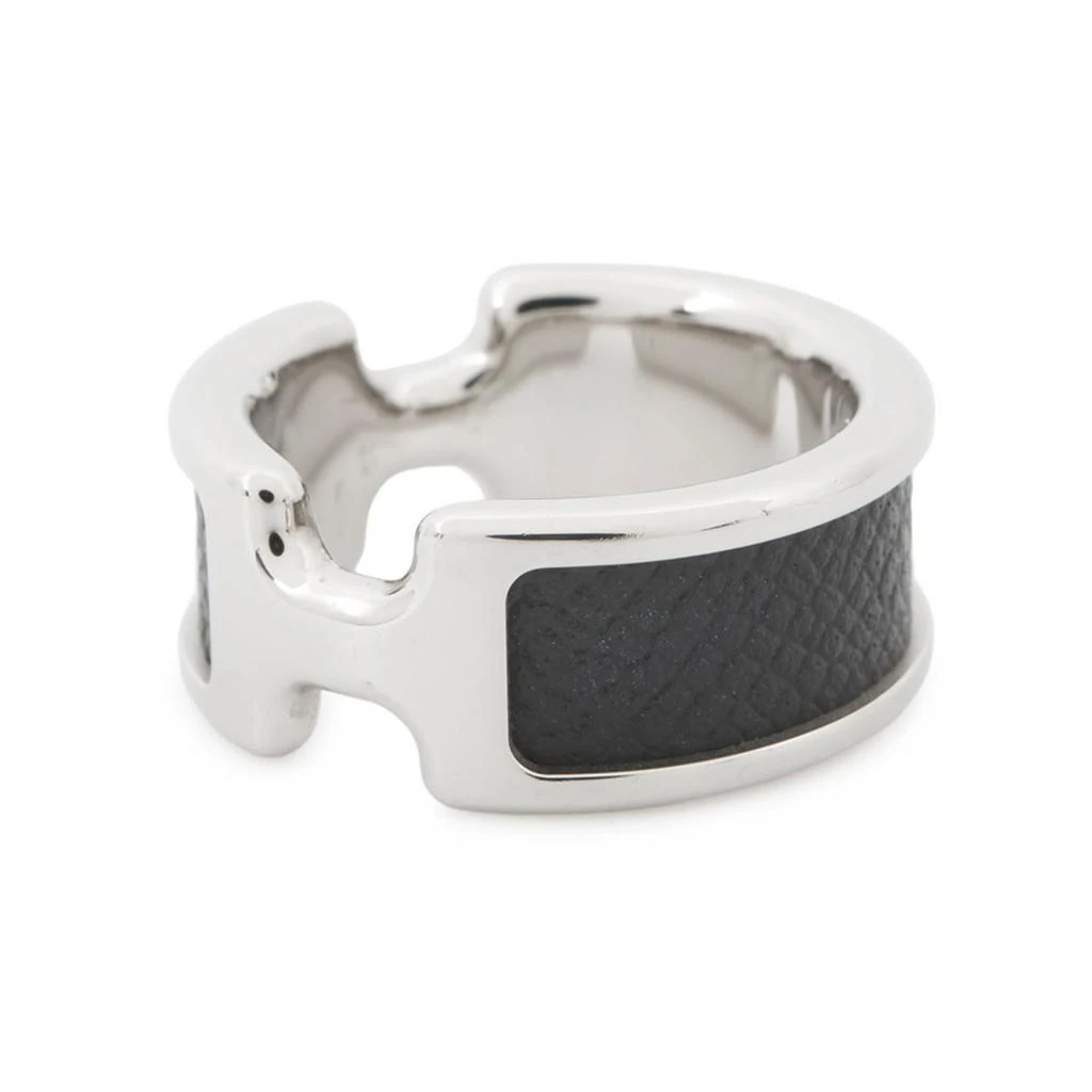 Hermes Epsom Leather Metal Band Ring (Pre-Owned) 2