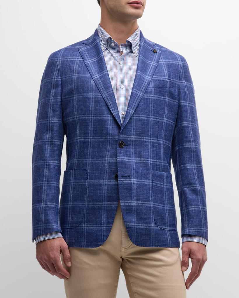 Peter Millar Men's Sola Windowpane Soft Sport Coat