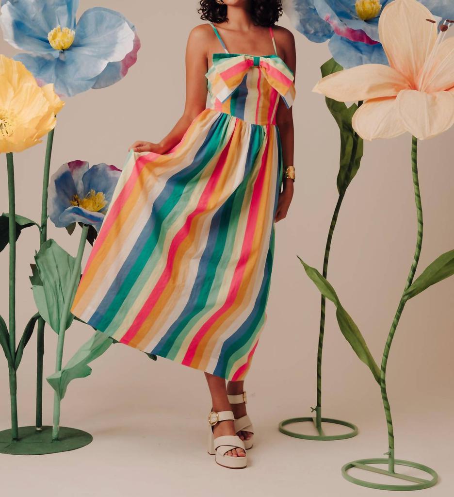 Love The Label Love The Label - Stripe Bow Dress