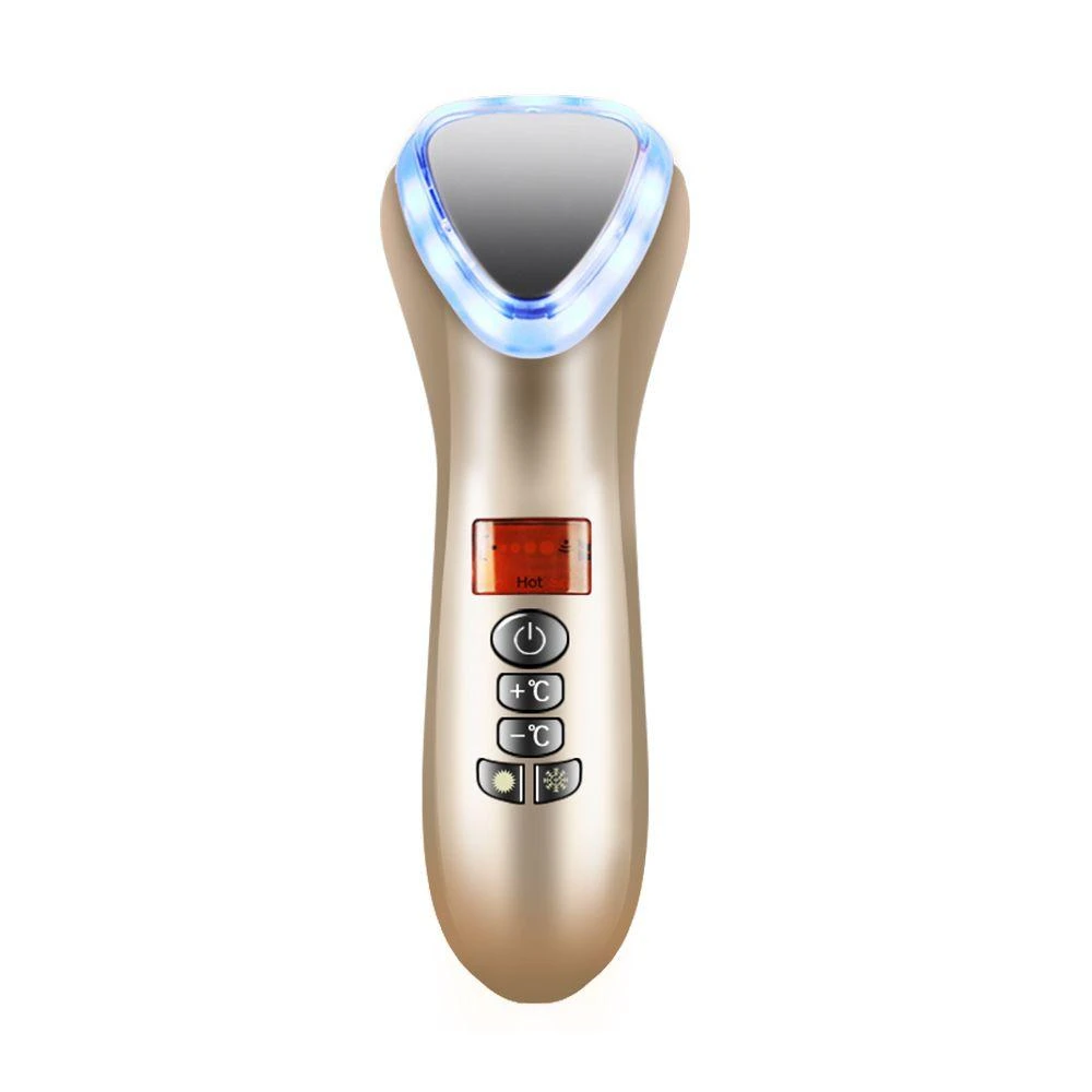 VANDL LED Face Beauty Massager Hot Cold Hammer Ultrasonic Cryotherapy Facial Vibration Massager Face Body Spa Ion Beauty Instrument 5