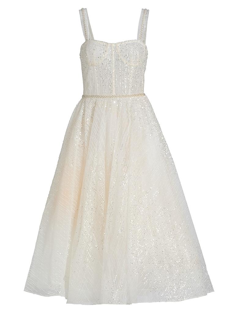 BRONX AND BANCO Mademoiselle Bridal Midi-Dress