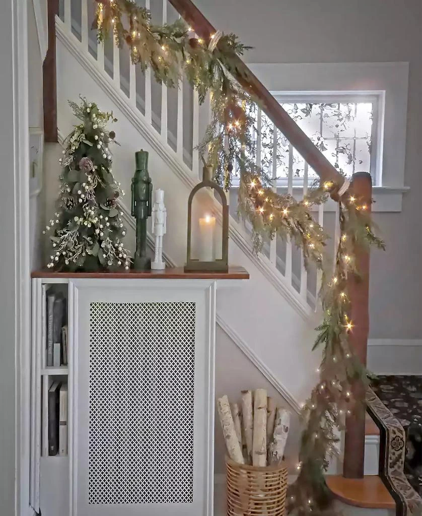 National Tree Company HGTV Home Collection Antique Bronze Arched Lantern, Medium 6
