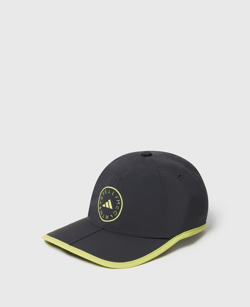 Stella McCartney Stella McCartney - Logo Baseball Cap, Woman, Black/Bahia Glow Green