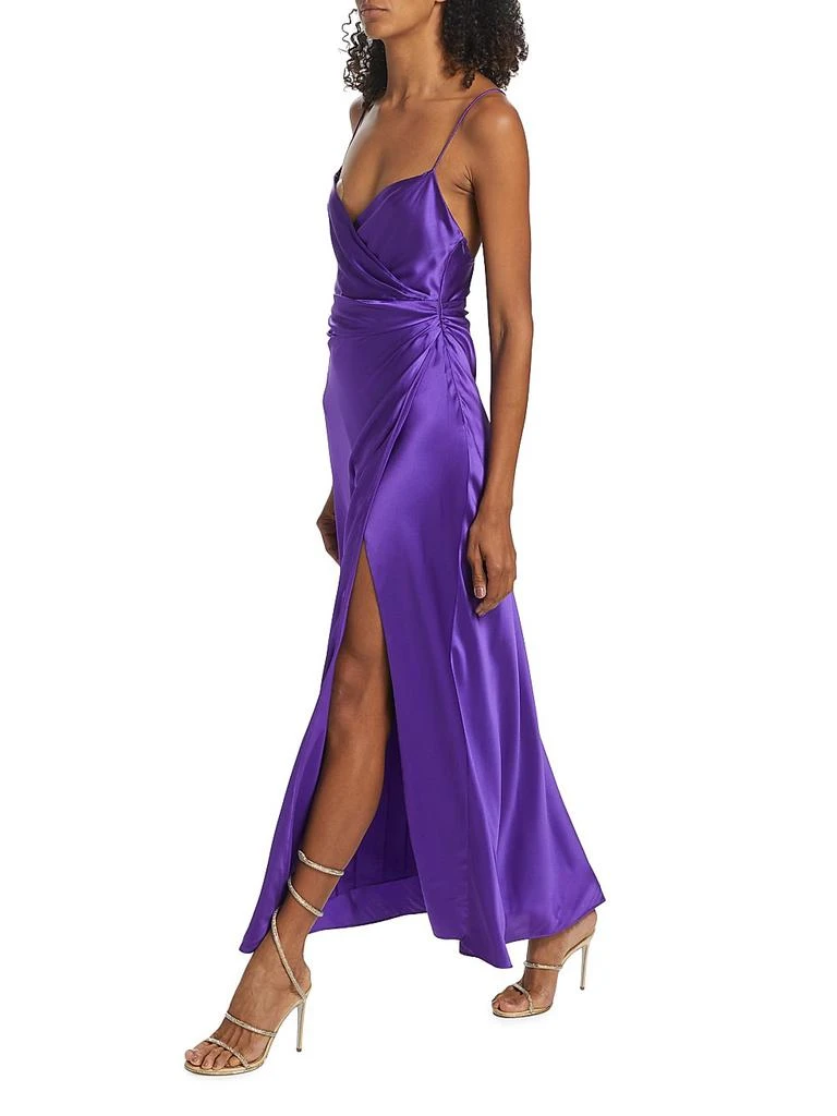 the sei purple dress The Sei Strappy Bias Gown Purple by The Sei