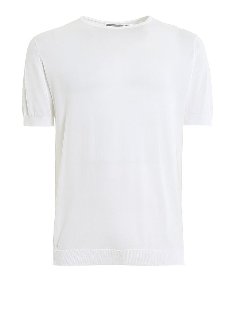 JOHN SMEDLEY Belden knitted cotton T-shirt - T-Shirts