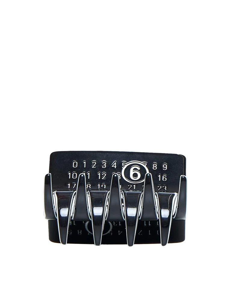 MM6 MM6 Maison Margiela Numbers-Motif Rectangle Shape Hair Clip 1