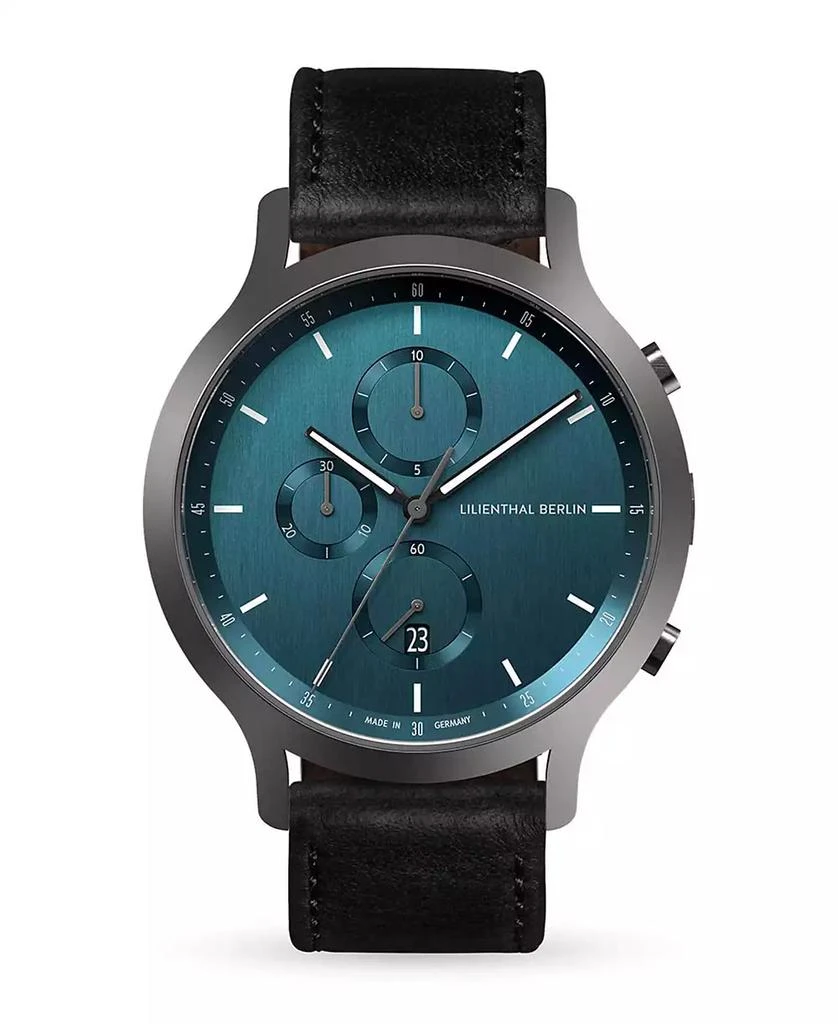 Lilienthal Berlin Men's Myth Chronograph Black Leather Watch 1