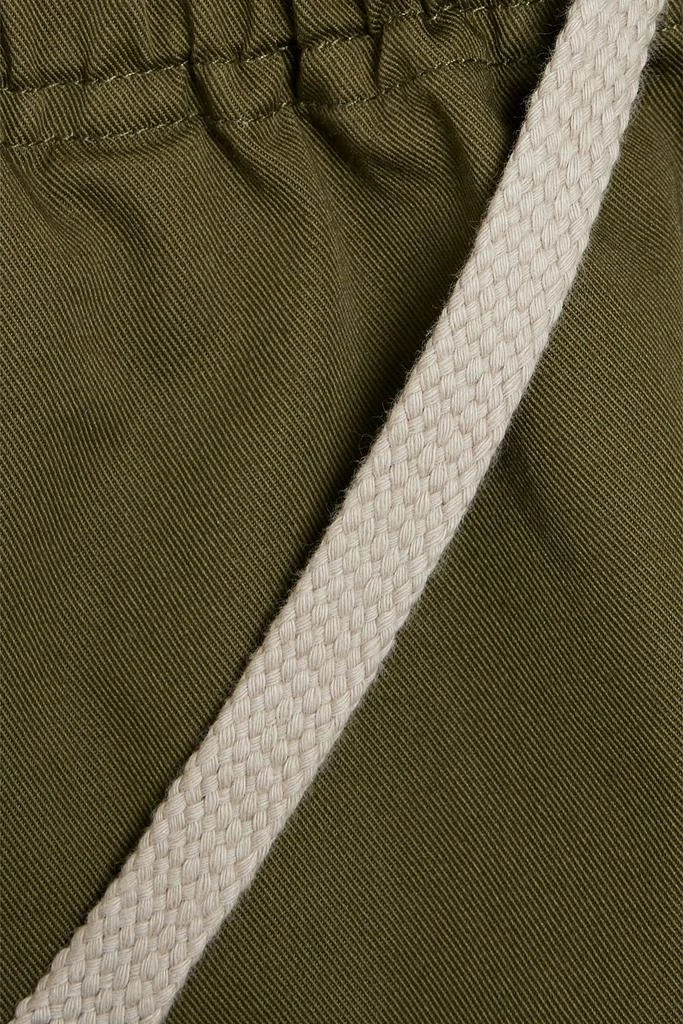 FRAME Lyocell and cotton-blend twill drawstring pants 4