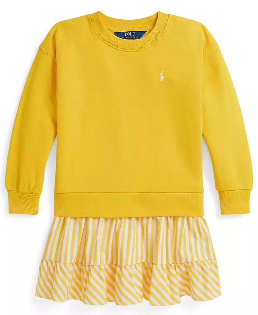 Ralph Lauren Girls
2T-6X Striped Skirt Loop Back Fleece Dress