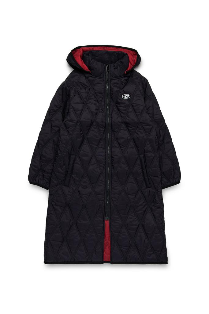 DIESEL★Logo Patch Hooded Jacket Diesel logo-patch Detail Hooded Jacket | Black | FARFETCH BN