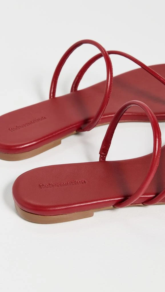 Reformation Ludo Toe Ring Strappy Flat Sandals 3