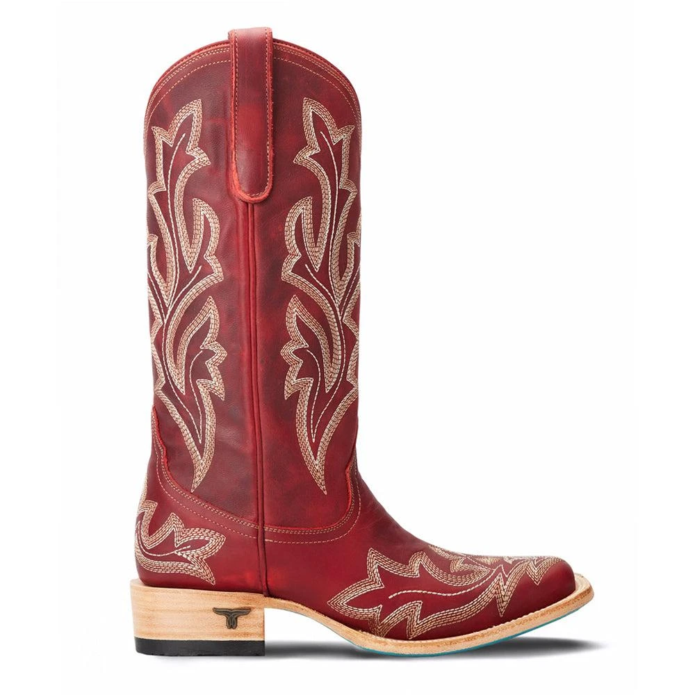 LANE Saratoga Embroidered Square Toe Cowboy Boots 1