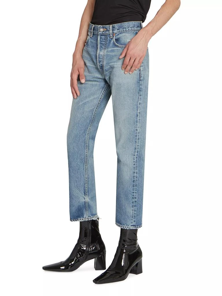 Yves Saint Laurent Mick Jeans In Charlotte Blue Denim 5