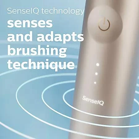 Philips Sonicare Philips Sonicare Prestige 9900 Power Toothbrush, Champagne, with Replacement Brush Heads 5
