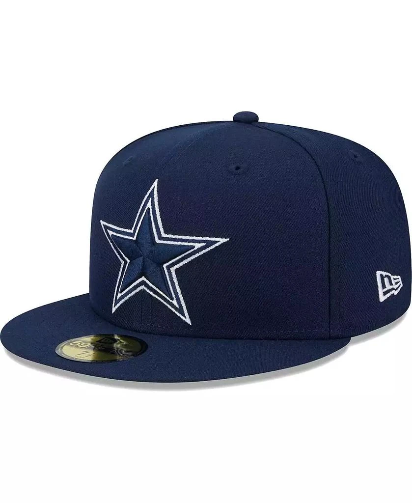 New Era Men's Navy Dallas Cowboys Main Patch 59FIFTY Fitted Hat 3
