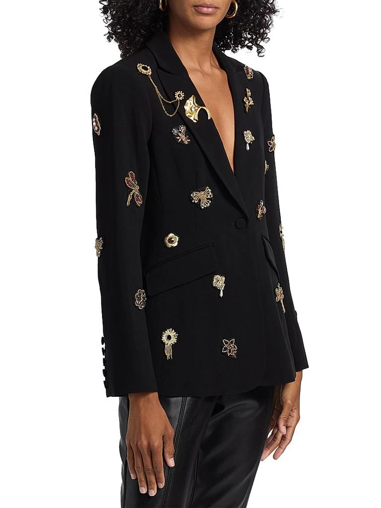 Cinq à Sept Cheyenne Goldtone Brooches Blazer 4