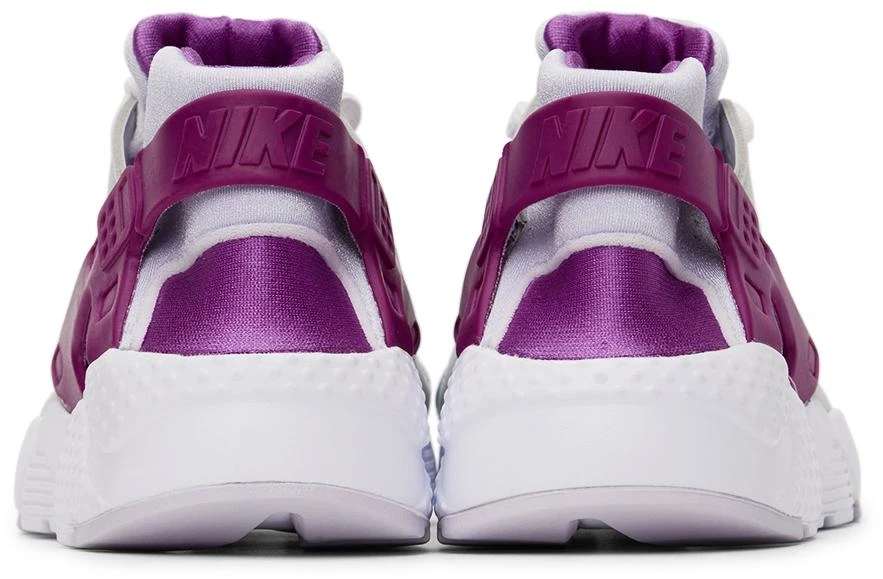 NIKE Kids Purple & Silver Huarache Run Big Kids Sneakers 2