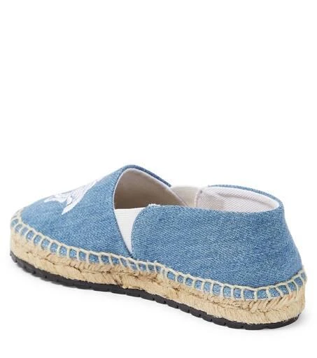 Versace Medusa embroidered denim espadrilles 3