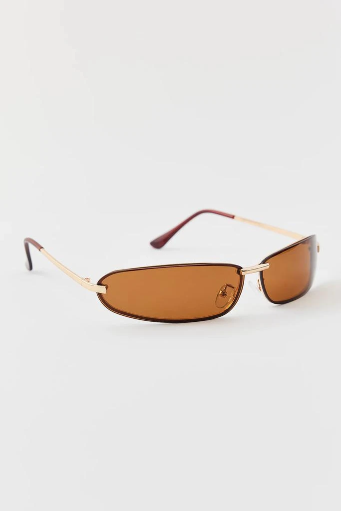 Urban Outfitters 
90s Curved Rimless Shield Sunglasses 2
