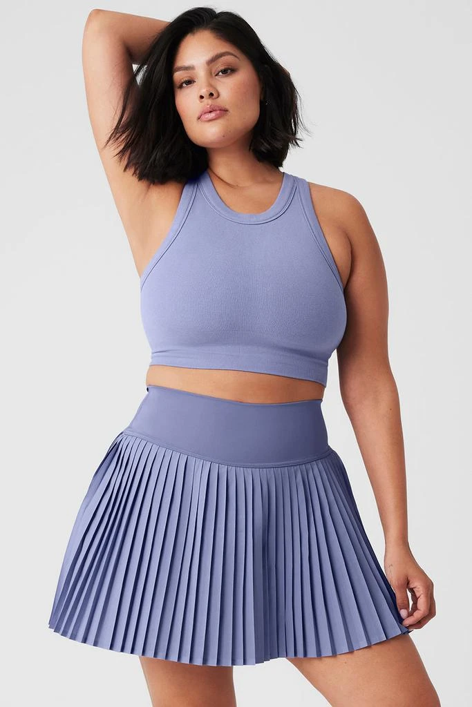 Alo Seamless Delight High Neck Bra - Lilac Blue 5