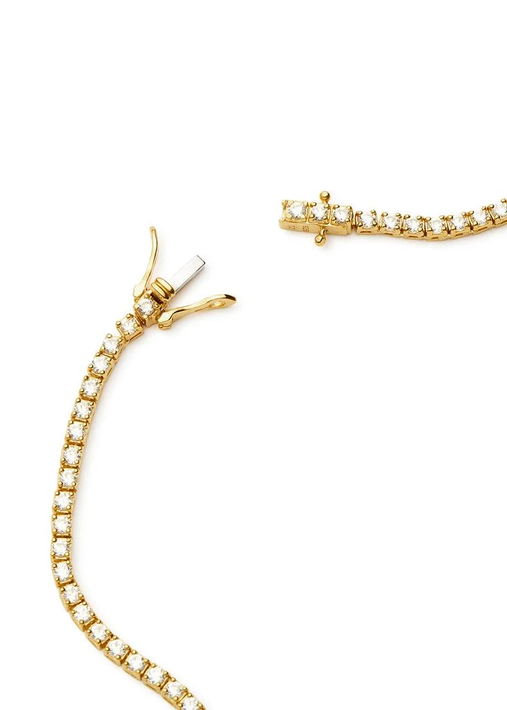 Missoma Classic Tennis 18kt gold-plated necklace 4