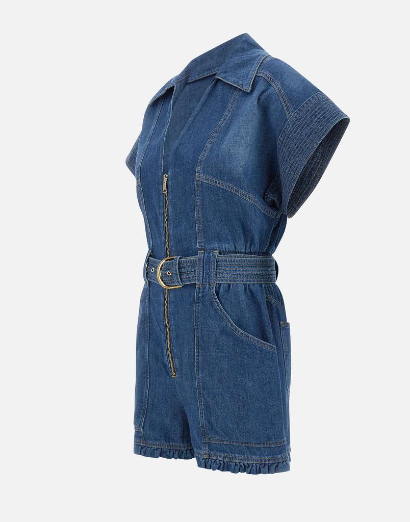 ELISABETTA FRANCHI Cotton denim jumpsuit