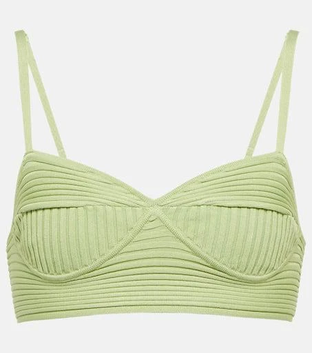 Jonathan Simkhai Linden ribbed-knit bralette 1