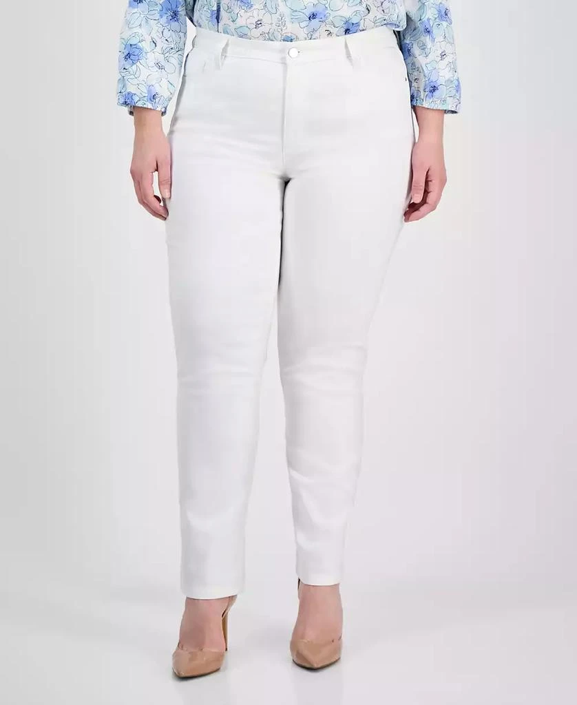 JONES NEW YORK Plus Size Lexington Straight-Leg Jeans 3