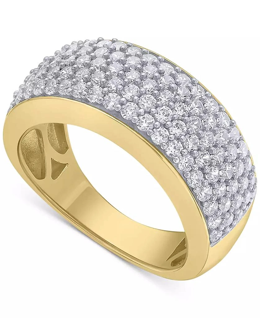 14k Gold Macy's Male Wedding Bands Macy's Men's Diamond Pavé