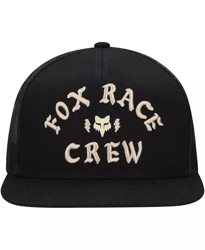 Fox Men's Black Fox Racing Race Crew Trucker Snapback Hat 4