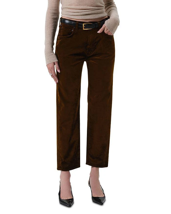 Citizens of Humanity Delfina High Rise Straight Leg Jeans in Golden