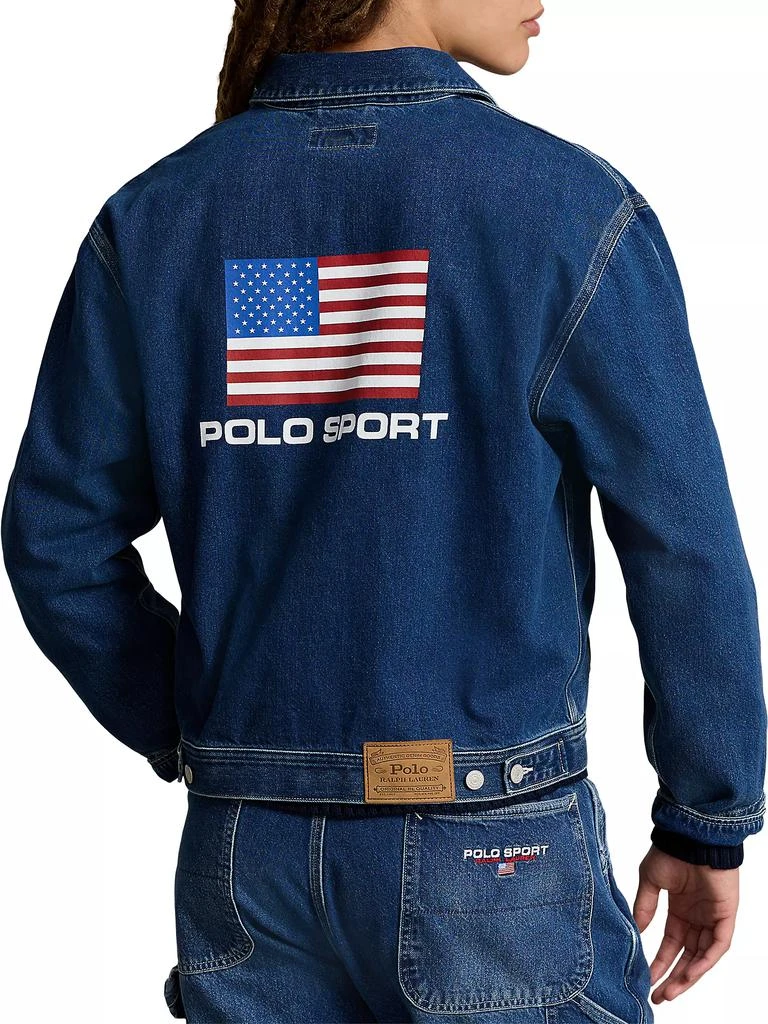 Ralph Lauren 3X1 Rigid Denim Dungaree Trucker Jacket 4