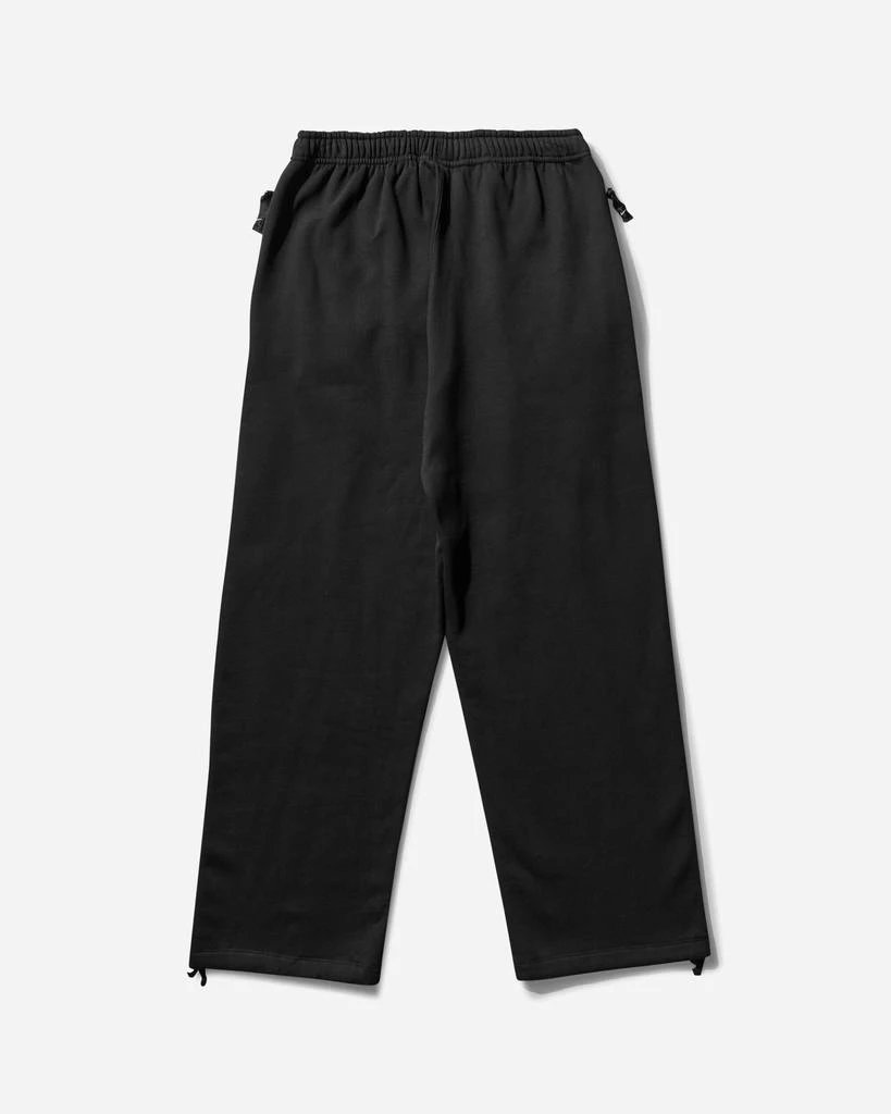NIKE Men's Solo Swoosh Open Hem Fleece Sweatpants Black 2