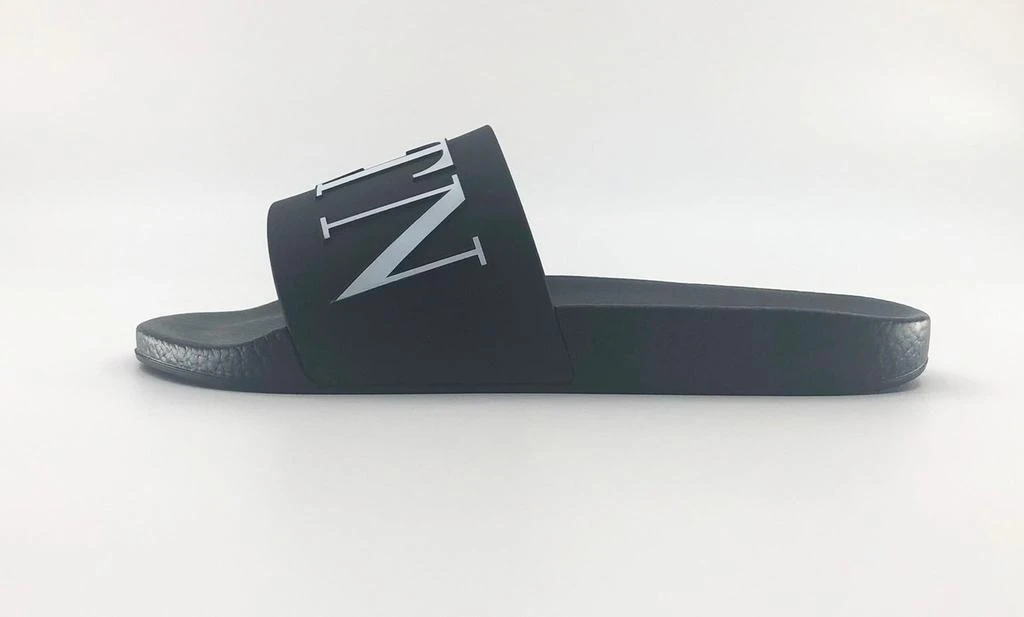 Valentino Black Slide Sandals with VLTN Branding Valentino Garavani VLTN Slide Sandals | Black | FARFETCH main image 4