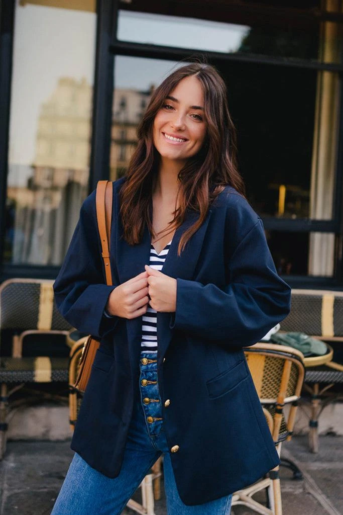 预计3周后发货 Saaj Paris Veste Érika Marine 2